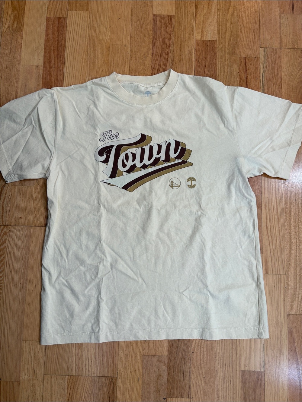 “The Town” Oaklandish x Warriors Graphic Short Sleeve Tee - Cream
